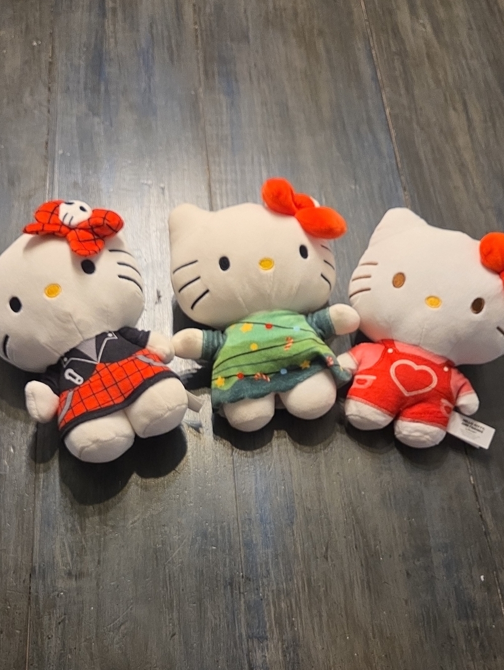 Hello Kitty Plush Toy - White with Red and Green Outfits